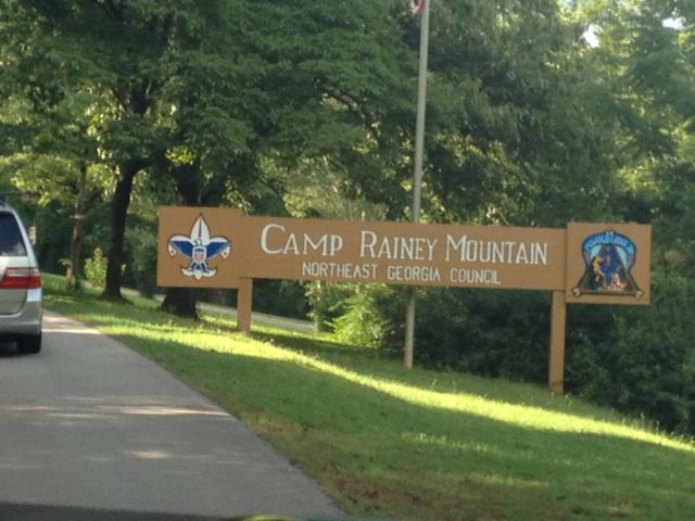 Camp Rainey Mountain sign