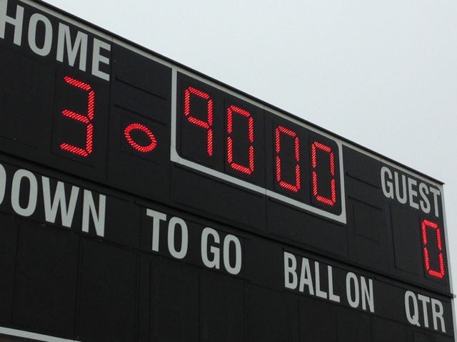 photo of soccer scoreboard 