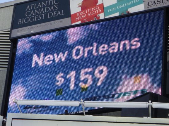 New Orleans travel billboard