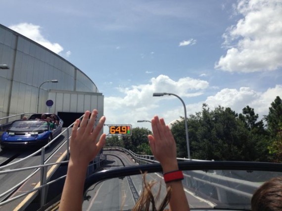 Test Track top speed sign