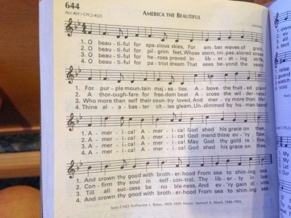 Hymnal at Catholic Church 