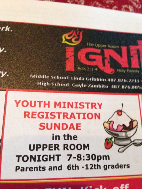 Youth Ministry ad