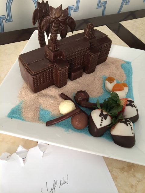 Chocolate turndown at Florida luxury resort 