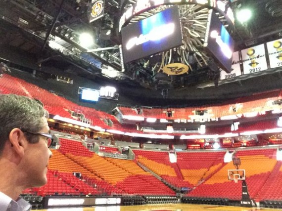 Miami Heat American Airlines Arena and jeff noel
