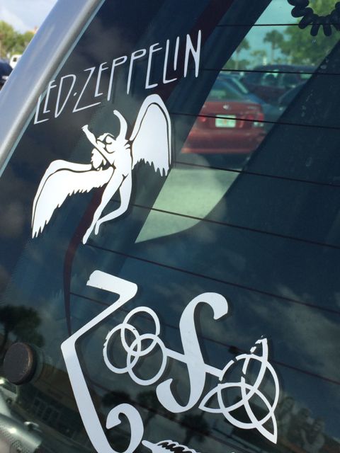 Led Zeppelin car decals