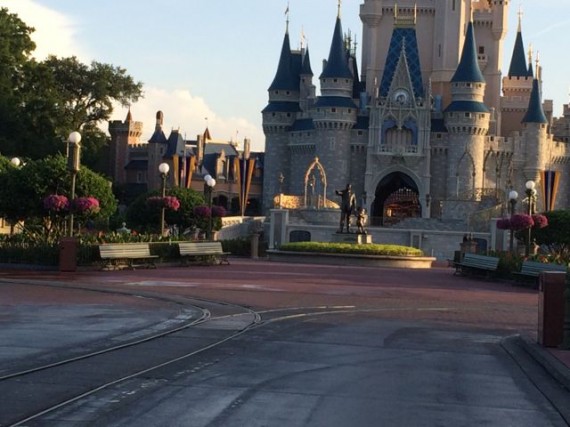 Cinderella Castle very early in the morning