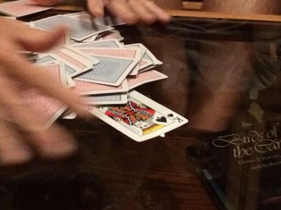 Oh Hell card game with King of Spades