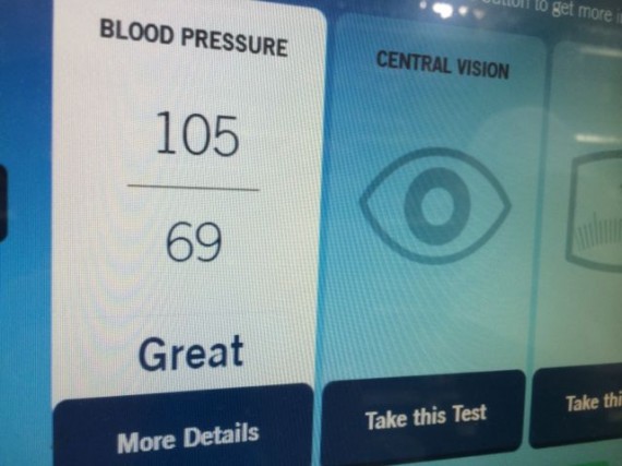 Blood pressure monitor at WalMart