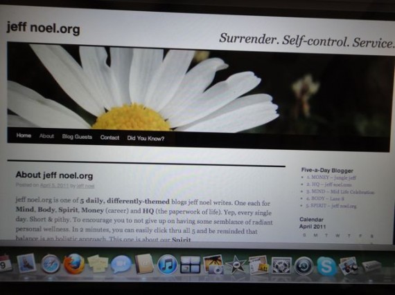 old website header for jeff noel.org