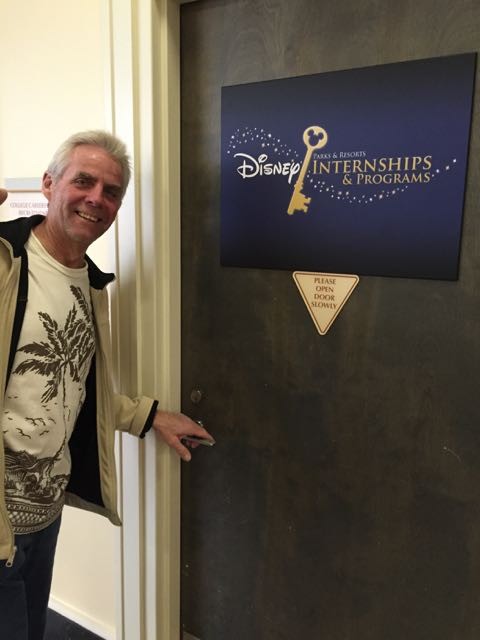 Having fun at the Disney Casting Center