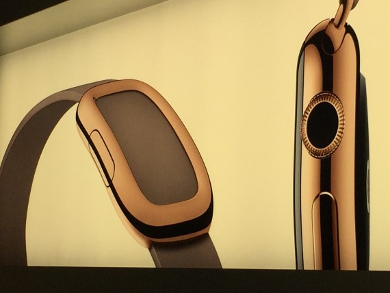 Apple Watch photo mural at Apple Store
