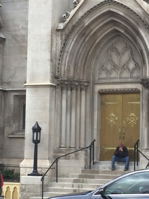 Man outside Denver Church