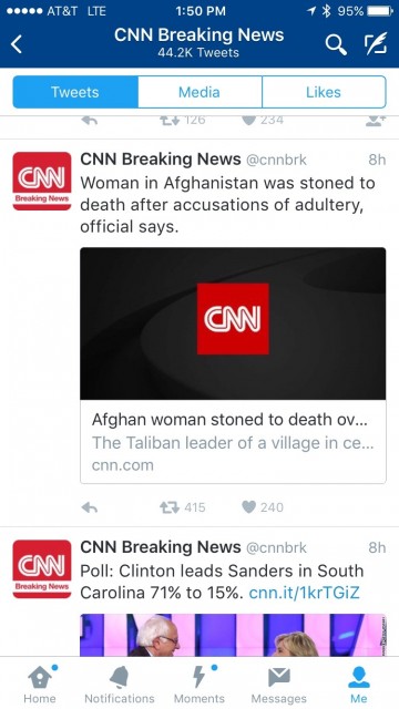 CNN Breaking New Twitter update