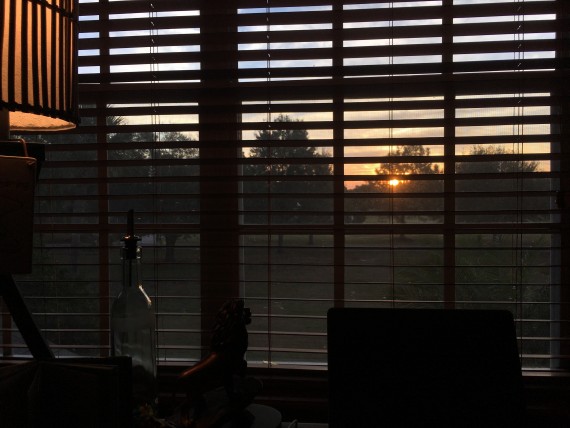 Orlando sunrise from home office