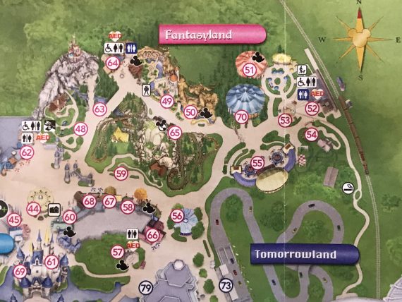 Magic Kingdom Park Map 2016