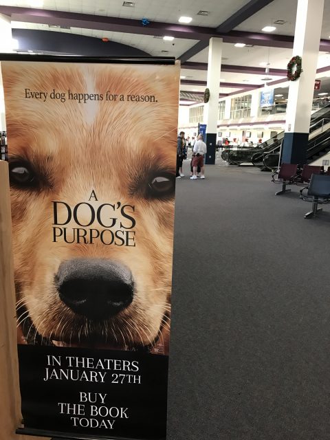Movie poster in airport