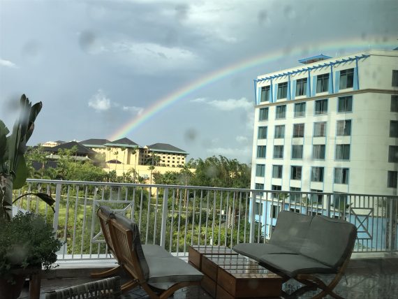 Universal Orlando rainbow
