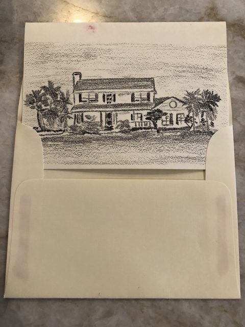 personal sketch of Florida home