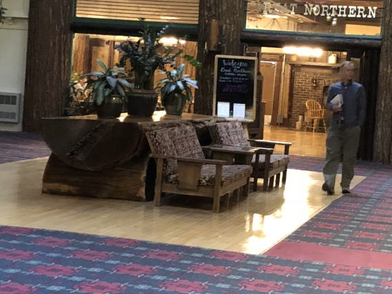 Glacier Park Lodge lobby table