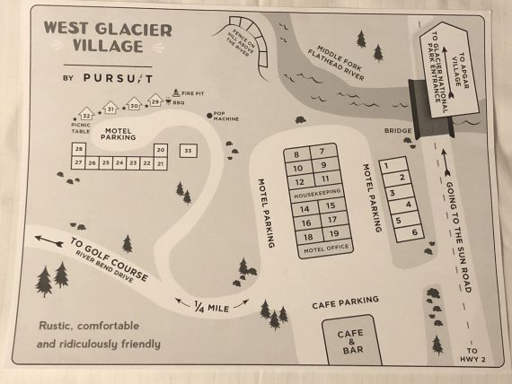 West Glacier Motel map