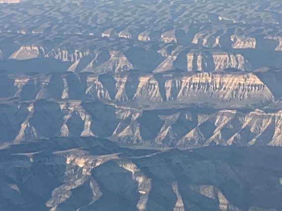 Colorado landscape from a plane