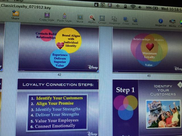 Disney Brand Loyalty former program slides