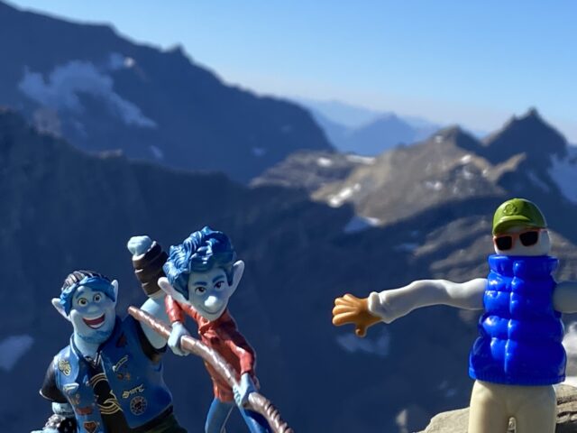 Pixar Onward characters in mountains