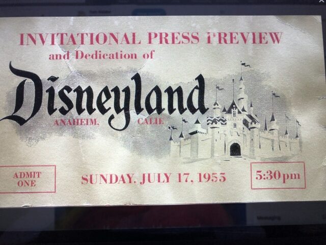 Disneyland opening day pass