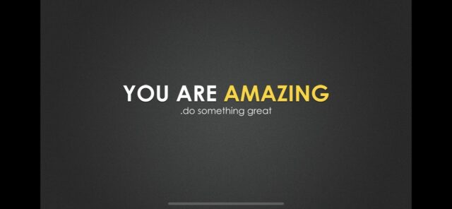 You are amazing speech slide