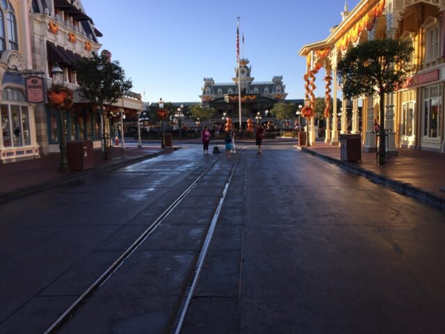 Main Street Magic Kingdom before Park opening