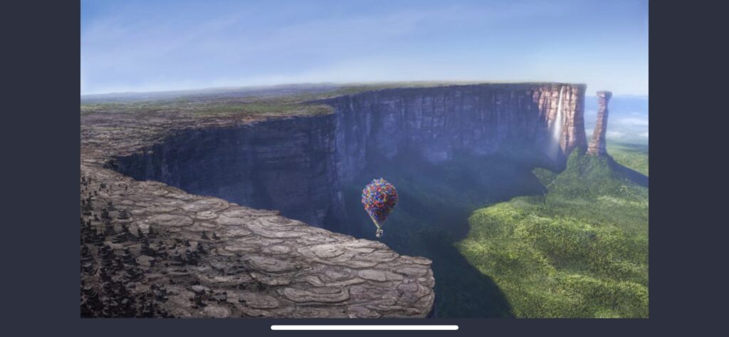 Pixar Up paradise falls