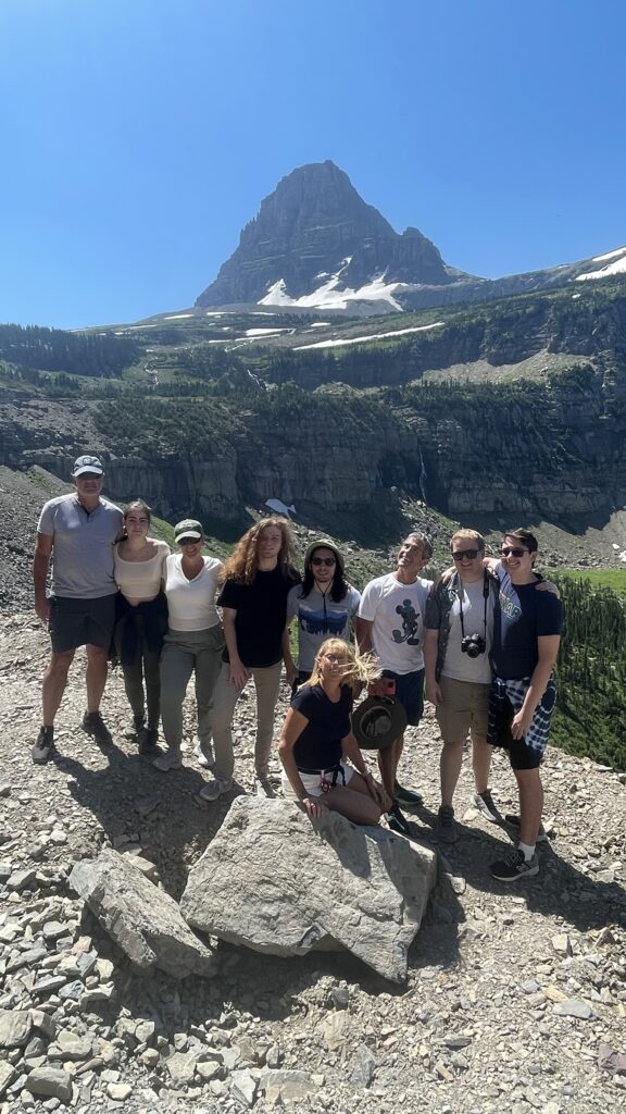 Group photo in the mountains