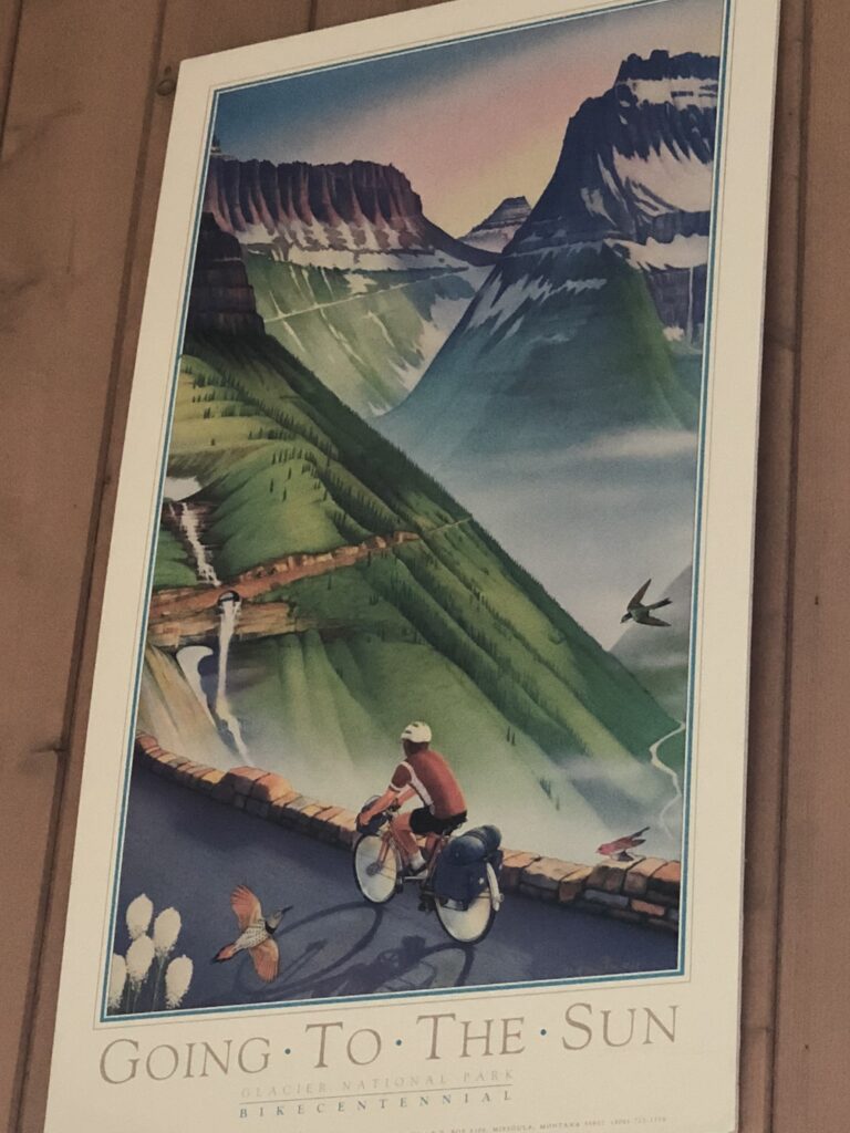 Poster of a mountain biker