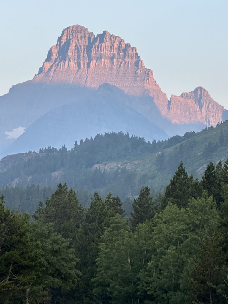 Mountain at sunrise