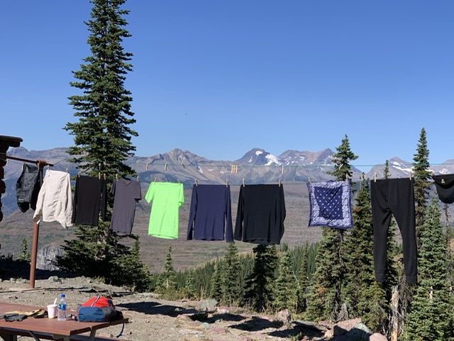 laundry line in the mountains