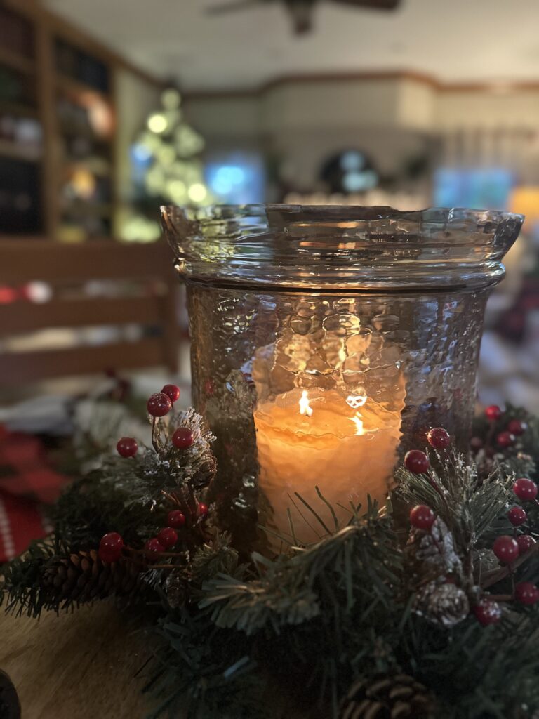 Candle in someone’s living room