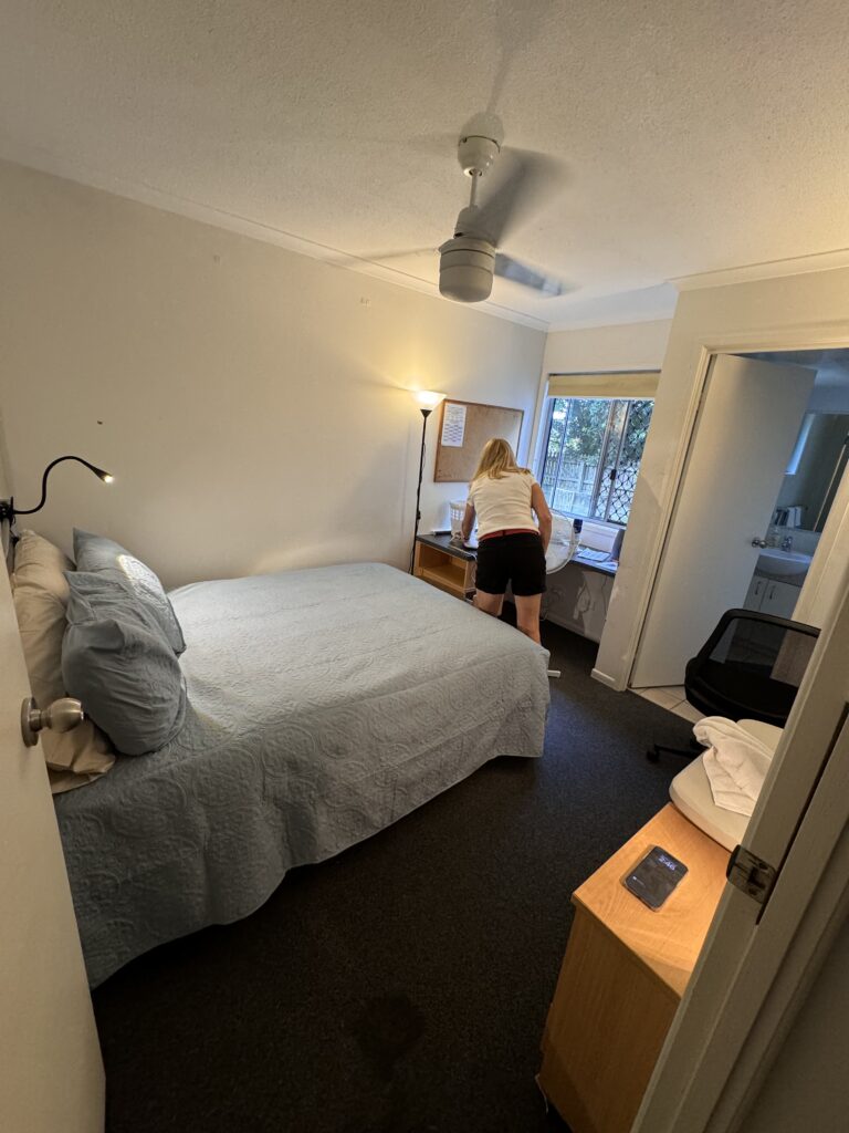 College apartment room