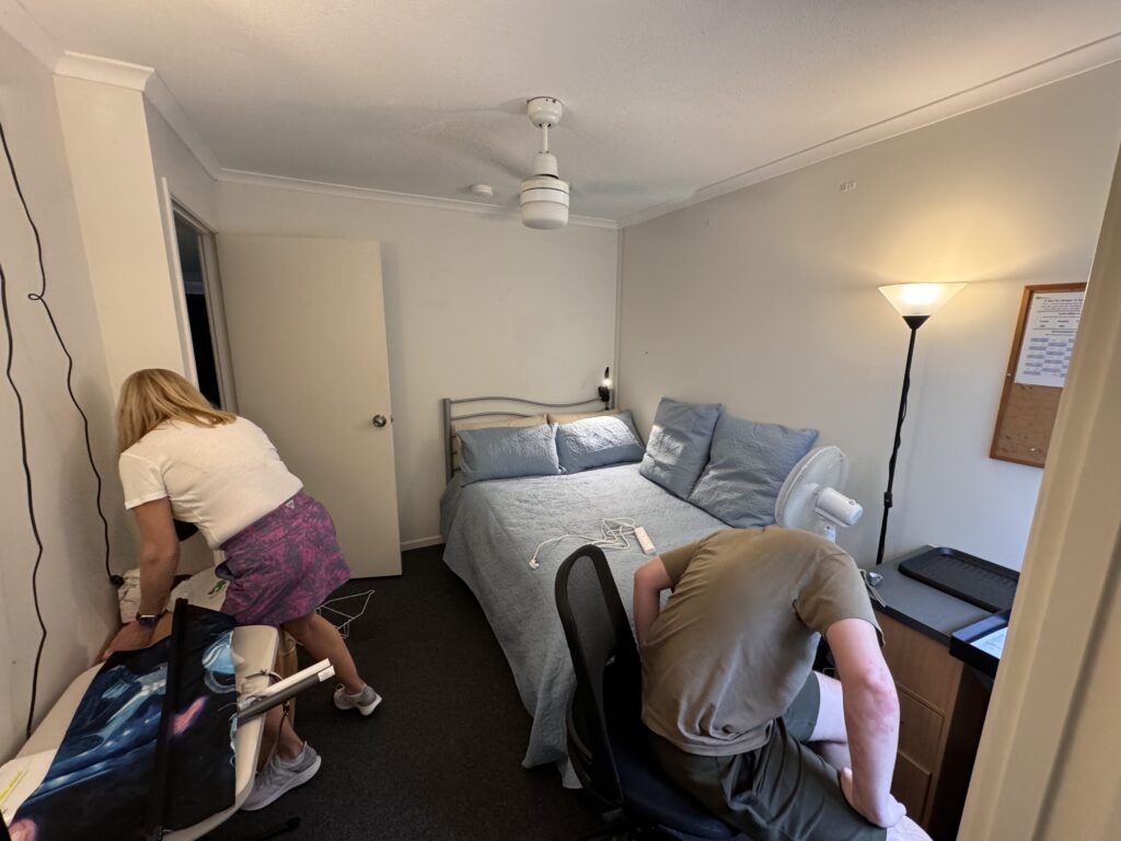 college apartment bedroom