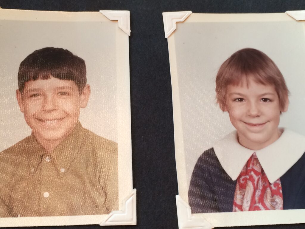 Two elementary school student photos