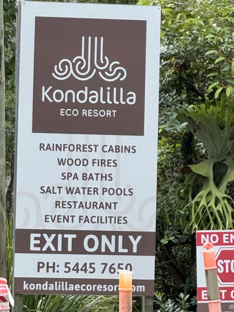 Resort Info sign