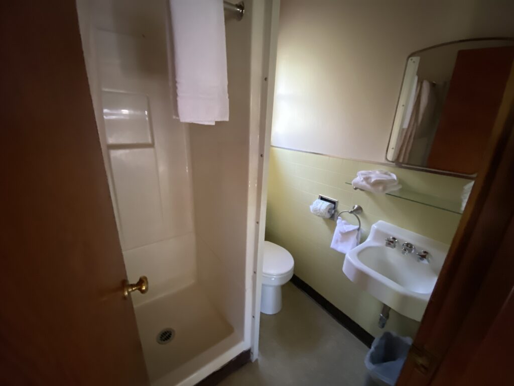 Modest motel room