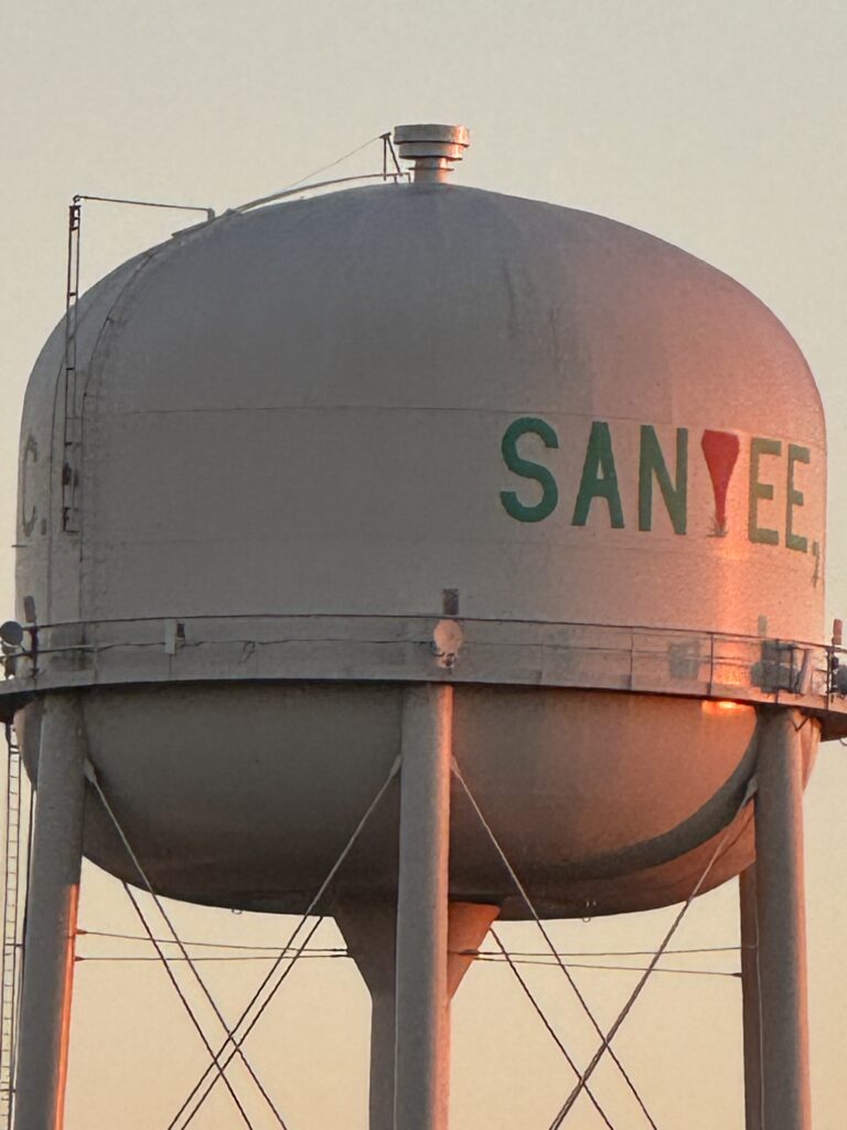 small town water tower