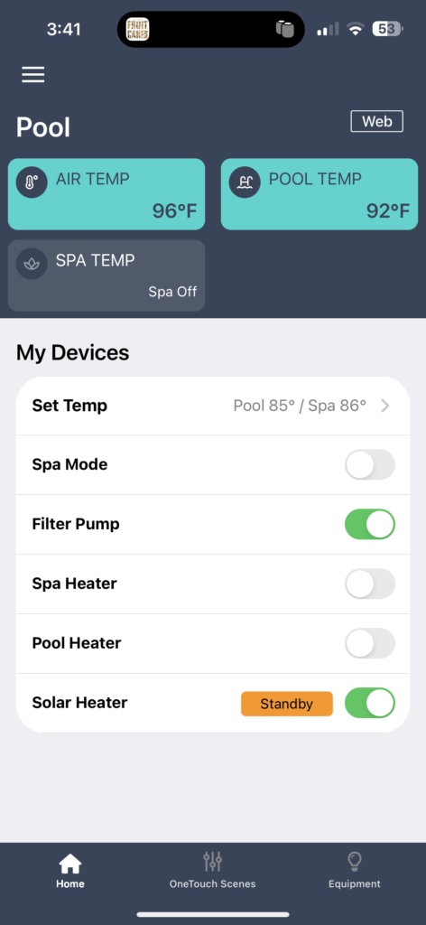 Swimming Pool app