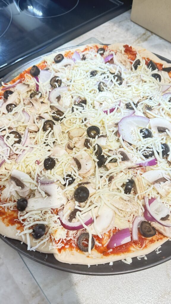 Homemade pizza