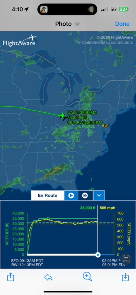 Flight map