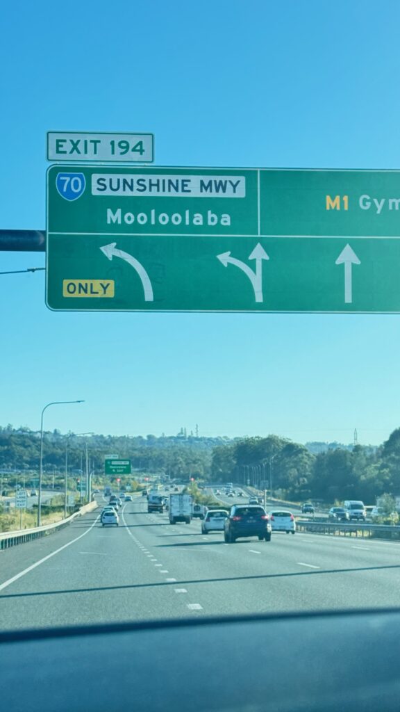 Australian highway sign