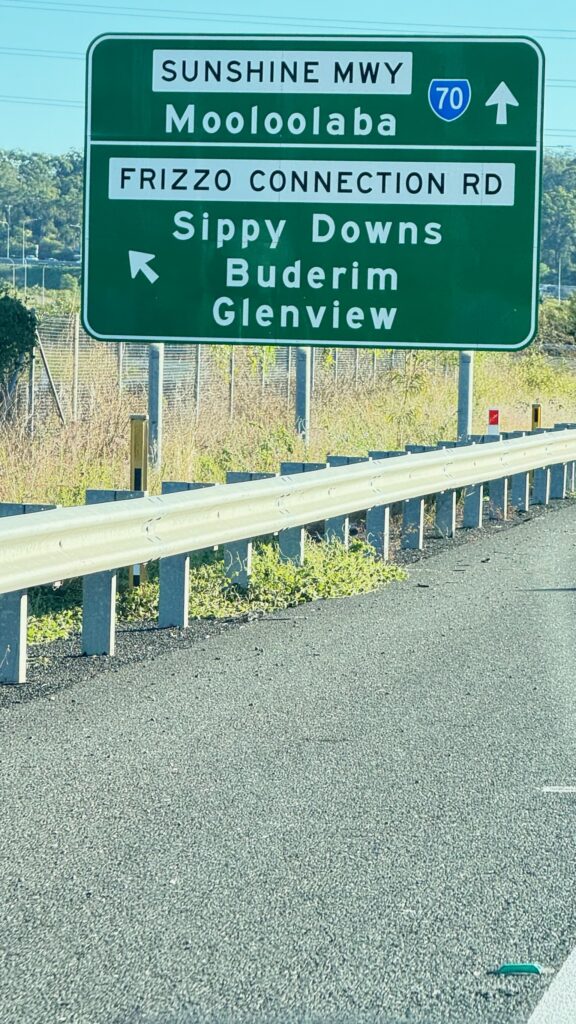 Australian highway sign