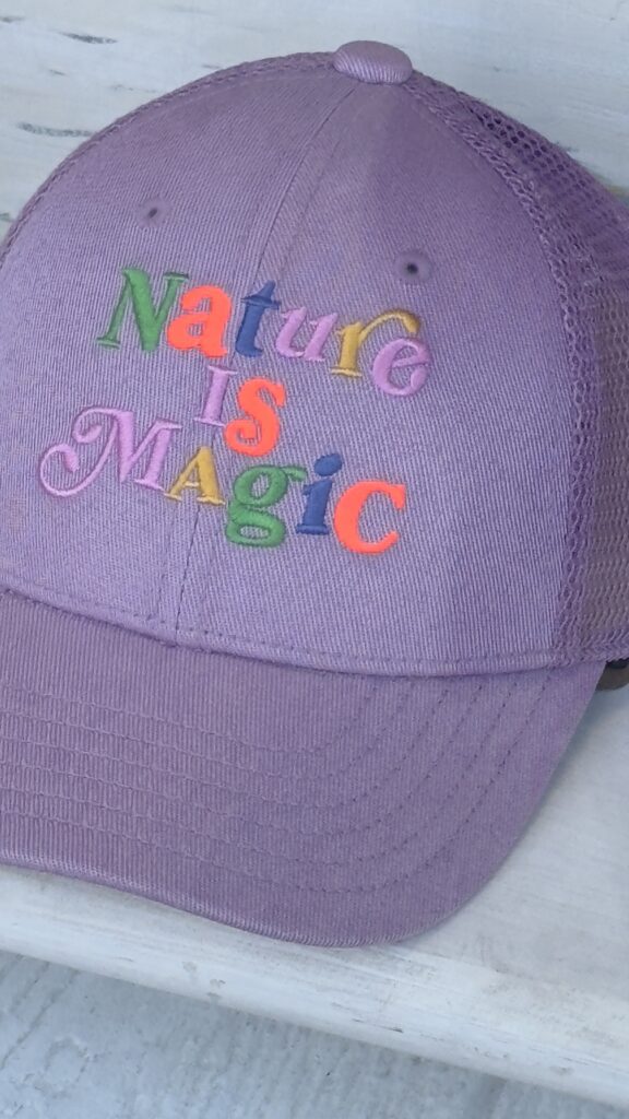 Purple baseball cap