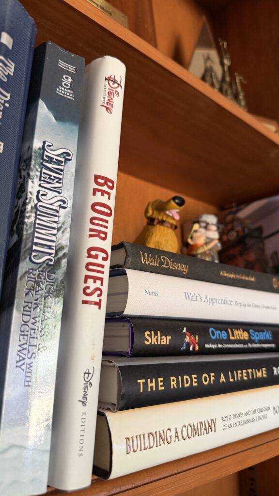 books on a bookshelf