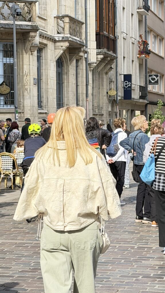 Woman in French street